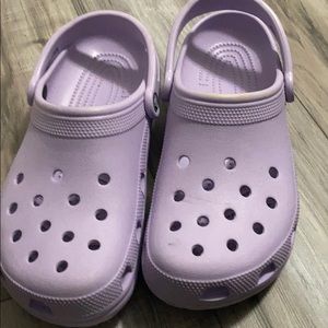 Purple crocs